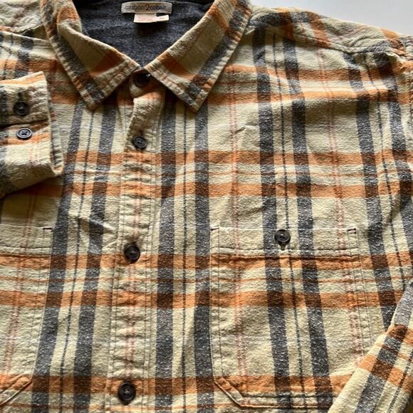Carbon 2 Cobalt Button Up Cotton Flannel Mens XL - Picture 3 of 7
